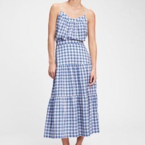 GAP gingham blue/white skirt size 4